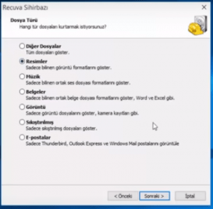 recuva flash bellek silinen dosyaları geri getirme