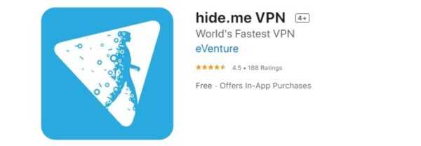 Hideman VPN Iphone