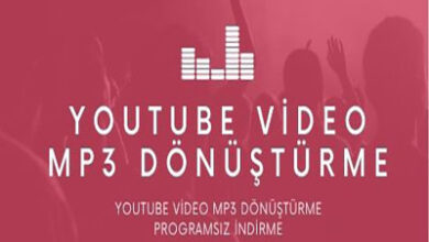 YouTube Video Mp3 Donusturme Programsiz Indirme