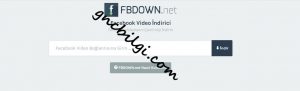 FBDown Video İndirme