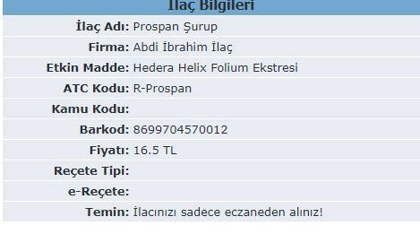 Prospan Surup Nedir Prospan Surup Nedir