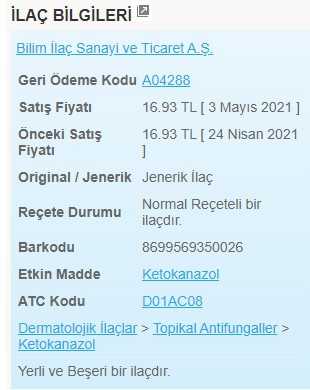 Ketoral Krem Mantar ve Deri Kremi Ketoral Krem Mantar ve Deri Kremi
