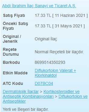 Nerisona C Krem ilac bilgisi Nerisona C Krem ilac bilgisi