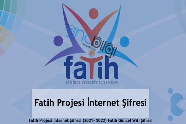 Fatih Projesi Internet Sifresi