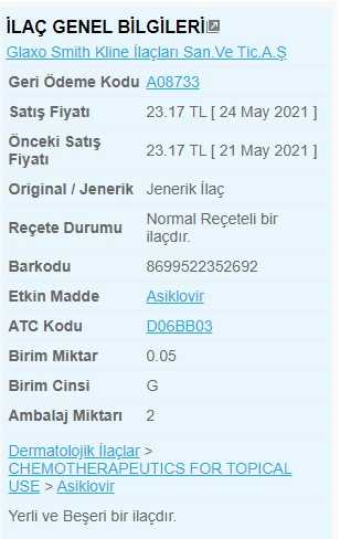 Zovirax Krem nedir hakkinda bilgi Zovirax Krem nedir hakkinda bilgi