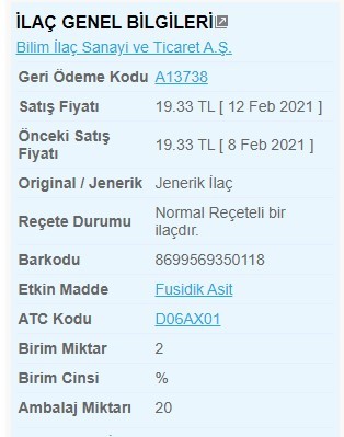 Fucitec Krem Etken Ve Yardimci Maddeleri Fucitec Krem Etken Ve Yardimci Maddeleri