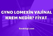 Gyno Lomexin Vajinal Krem Nedir Fiyat