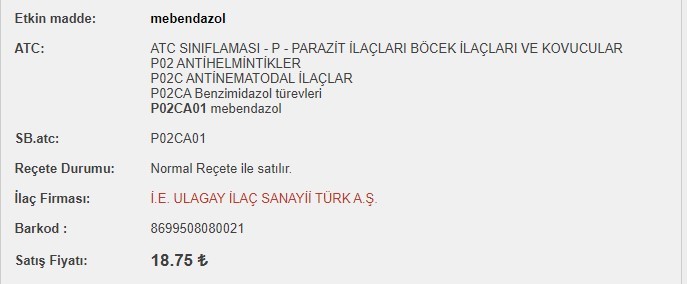Vermazol Tablet Nedir