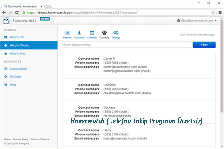 Hoverwatch Telefon Takip Programi Ucretsiz