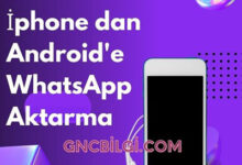 Iphone dan Androide WhatsApp Aktarma