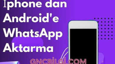 Iphone dan Androide WhatsApp Aktarma