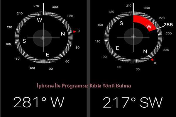 Iphone Ile Programsiz Kible Yonu Bulma