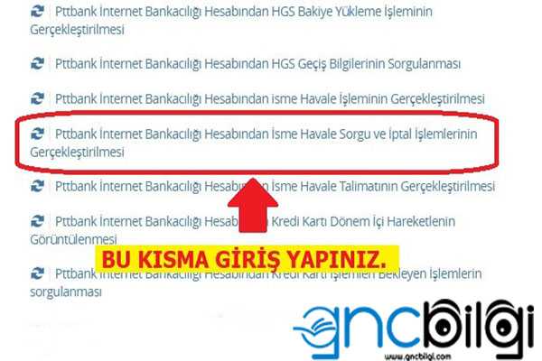 ptt isim ile para sorgulama