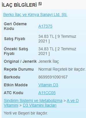Desiferol hakkinda fiyati Desiferol hakkinda fiyati