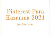 Pinterest Para Kazanma 2021