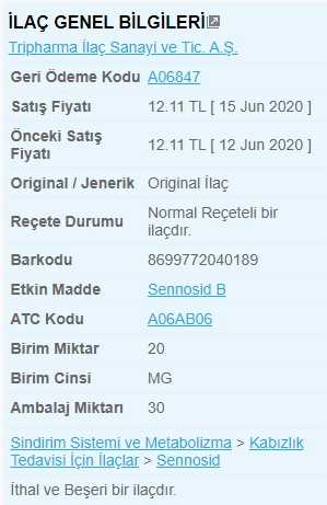 Sennalax Nedir