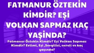 Fatmanur Oztekin Kimdir Esi Volkan Sapmaz