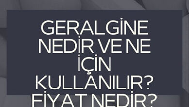Geralgine Nedir ve Ne Icin Kullanilir