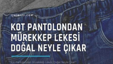 Kot Pantolondan Murekkep Lekesi Dogal Neyle Cikar