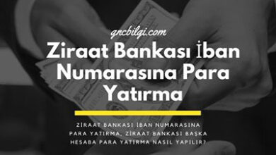 Ziraat Bankasi Iban Numarasina Para Yatirma