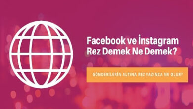 Facebook ve Instagram Rez Demek Ne Demek