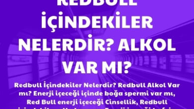Redbull Icindekiler Nelerdir Alkol Var mi