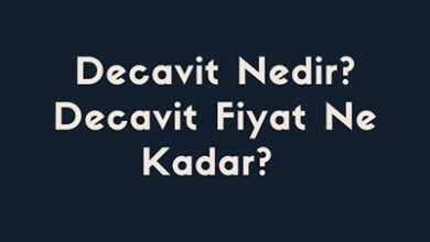 Decavit Nedir Decavit Fiyat