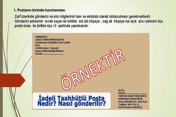 Iadeli Taahhutlu Posta Nedir