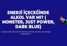 Enerji Iceceginde Alkol Var Mi