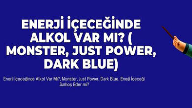 Enerji Iceceginde Alkol Var Mi