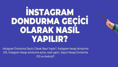 Instagram Dondurma Gecici Olarak Nasil Yapilir