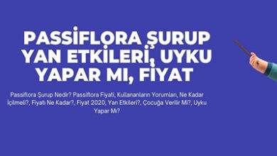 Passiflora Surup Yan Etkileri