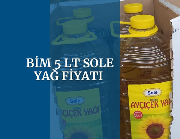 Bim 5 lt Sole Yag Fiyati