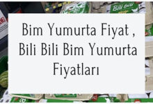 Bim Yumurta Fiyat Bili Bili Bim Yumurta Fiyatlari
