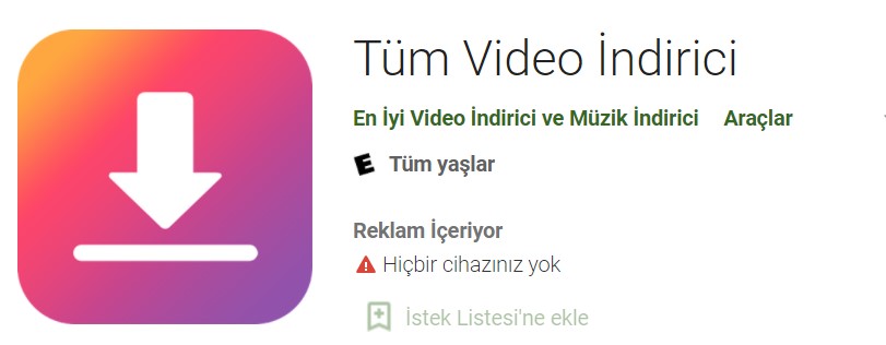 Tüm Video İndirici