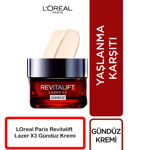 LOreal Paris Revitalift Lazer X3 Gunduz Kremi