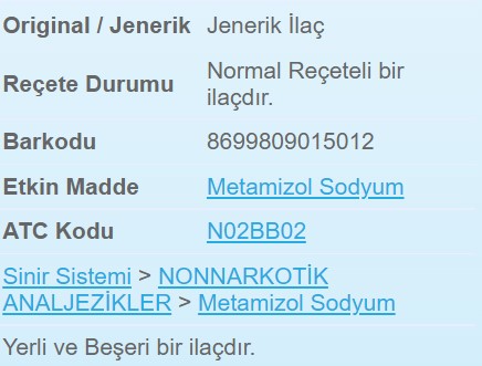 Novalgin Hakkinda Bilinmesi Gereken Hususlar