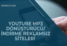 Youtube Mp3 DonusturucuIndirme Reklamsiz Siteleri