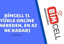 Bimcell TL Yukle Online