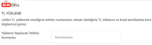Bimcell TL Yukle