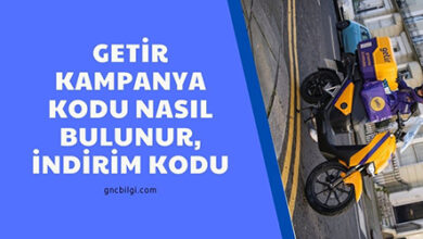 Getir Kampanya Kodu 1
