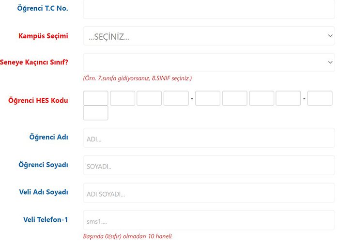 Nesibe Aydin Portal On Kayit