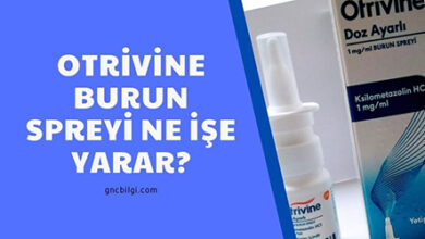 Otrivine Burun Spreyi Ne Ise Yarar