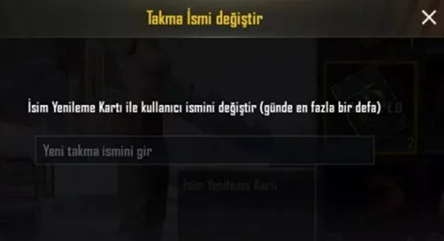 PUBG Isim Nasil Degistirilir