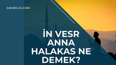 In Vesr Anna Halakas Ne Demek