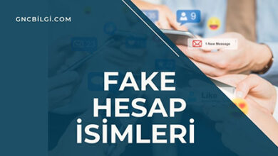 Fake Hesap Isimleri