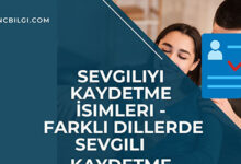 Sevgiliyi Kaydetme Isimleri