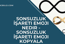 Sonsuzluk Isareti Emoji Nedir