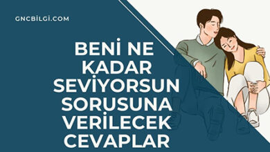 Beni Ne Kadar Seviyorsun Sorusuna Verilecek Cevaplar