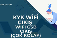 Kyk Wifi Cikis Wifi GSB Cikis